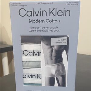 Calvin Klein Modern Cotton Boxer Briefs 3-Pack - White and Gray